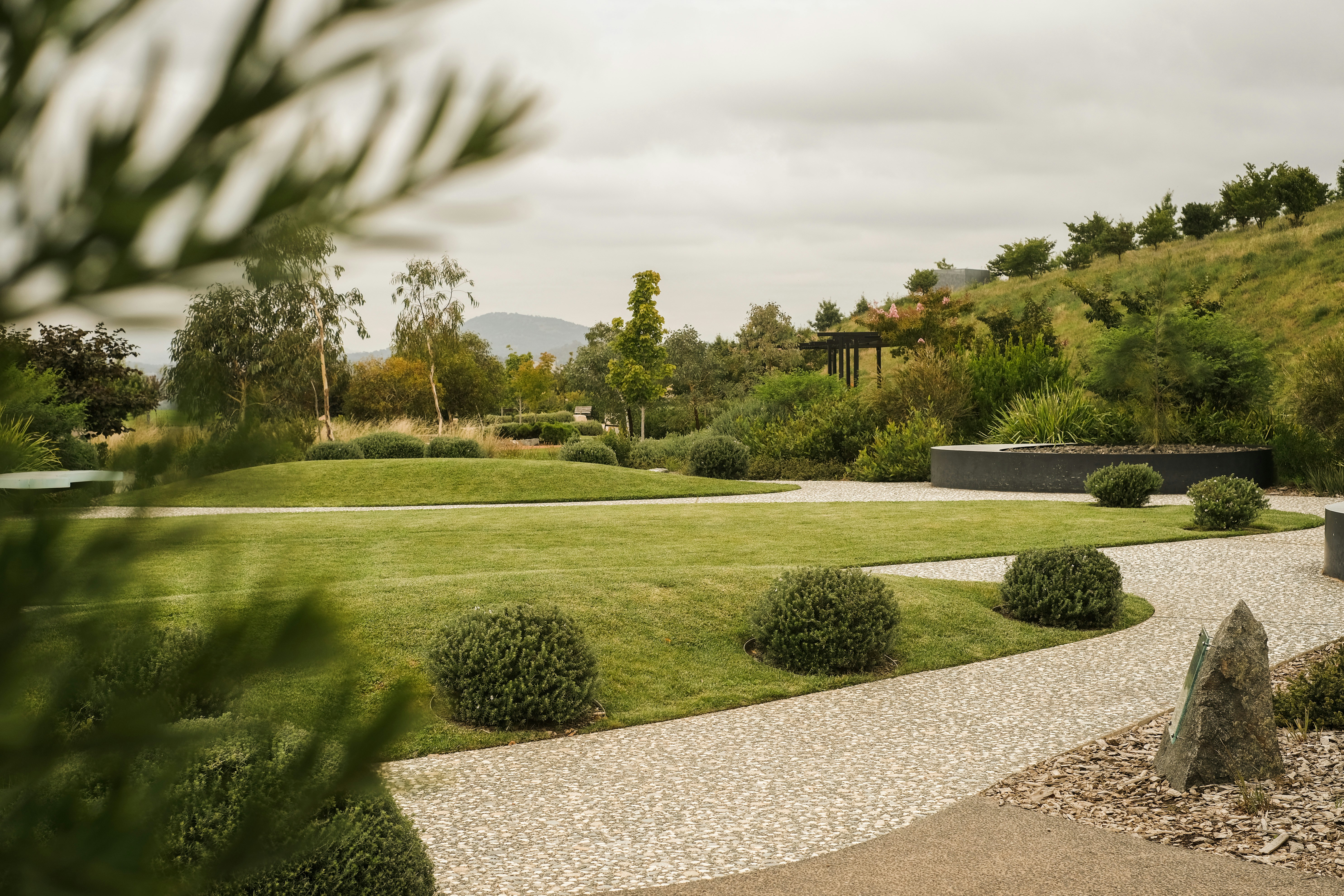 Beautiful landscaped home exterior